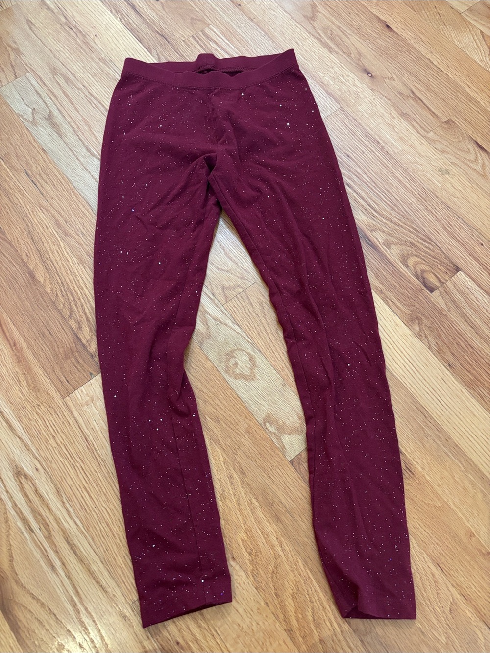 Cat & Jack Burgundy Sparkle Leggings